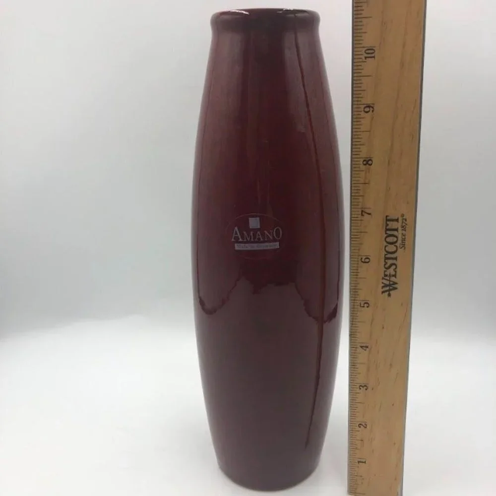 AMANO Made in Germany Scheurich RARE Red Oxblood Vase Pier 1 Imports Décor